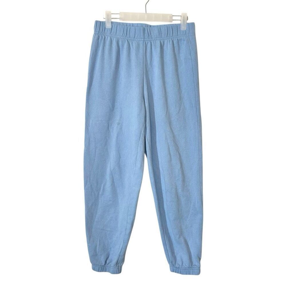 Lazypants Fleece Elastic Waist Pull-On Jogger Sweatpants Blue Size Small